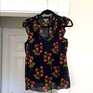 Floral Jcrew tank + slip